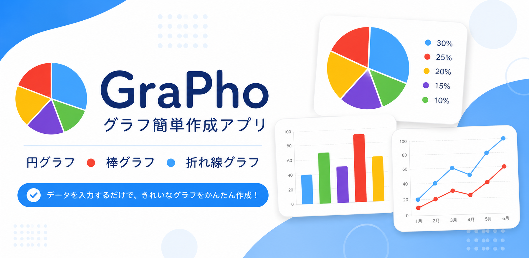 GraPho（グラフォ）｜スマホでグラフを簡単作成できる無料アプリ